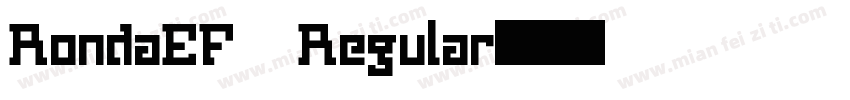 RondaEF Regular字体转换